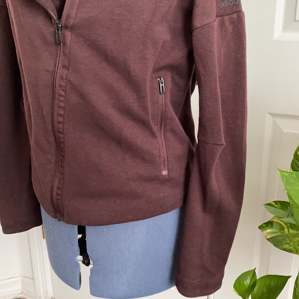 ADIDAS Work-Out Angled Zip Up Jacket - Picture 7 of 11